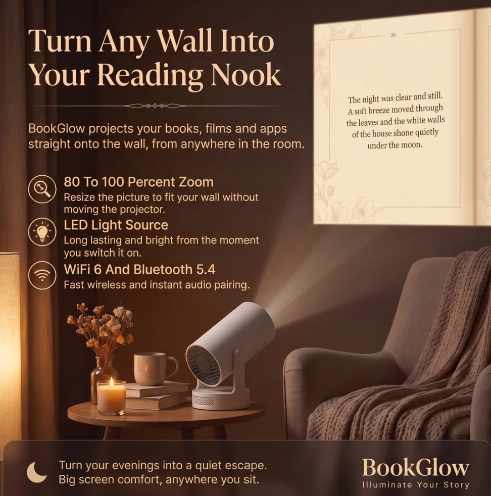 BookZora Projector - 🇺🇸 ONLY